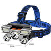 Faro recargable por USB Faro portátil 5LED
